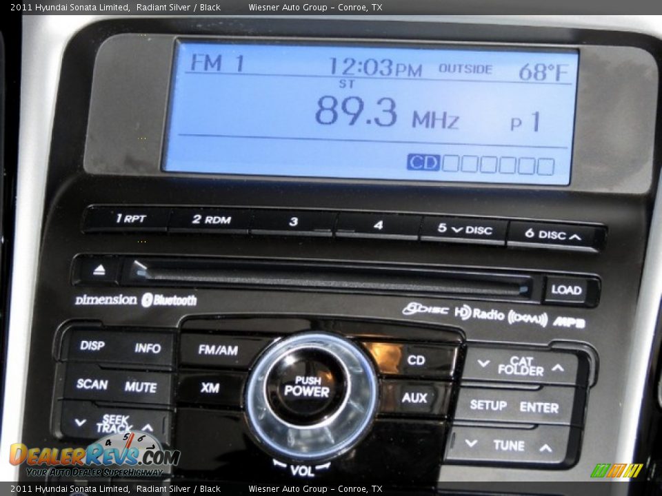 2011 Hyundai Sonata Limited Radiant Silver / Black Photo #25