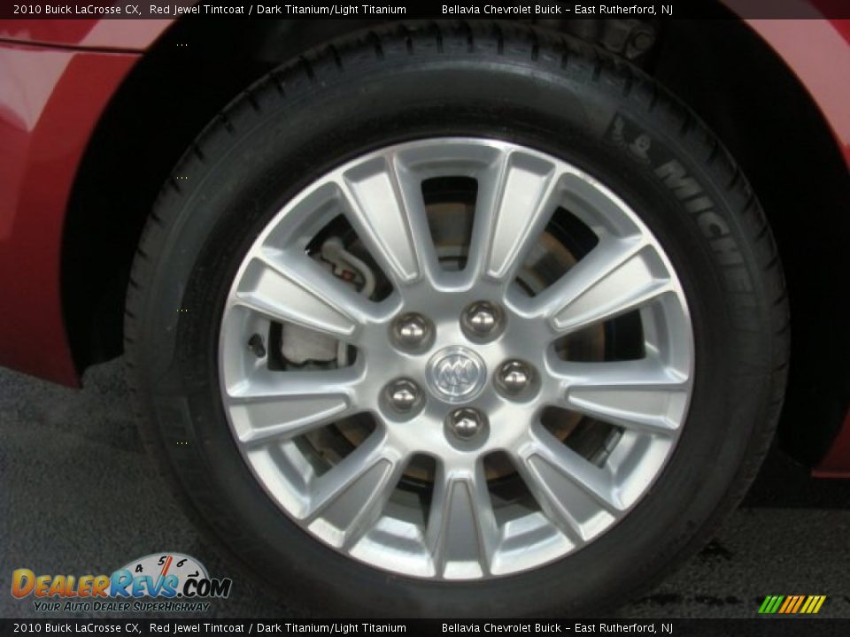 2010 Buick LaCrosse CX Red Jewel Tintcoat / Dark Titanium/Light Titanium Photo #14