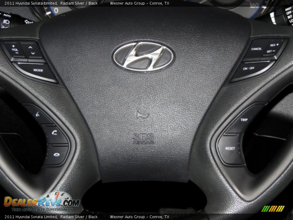 2011 Hyundai Sonata Limited Radiant Silver / Black Photo #28
