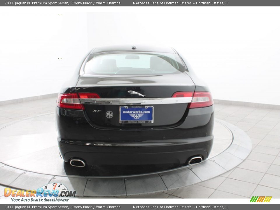 2011 Jaguar XF Premium Sport Sedan Ebony Black / Warm Charcoal Photo #4