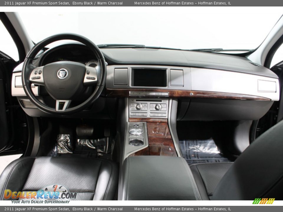 2011 Jaguar XF Premium Sport Sedan Ebony Black / Warm Charcoal Photo #6