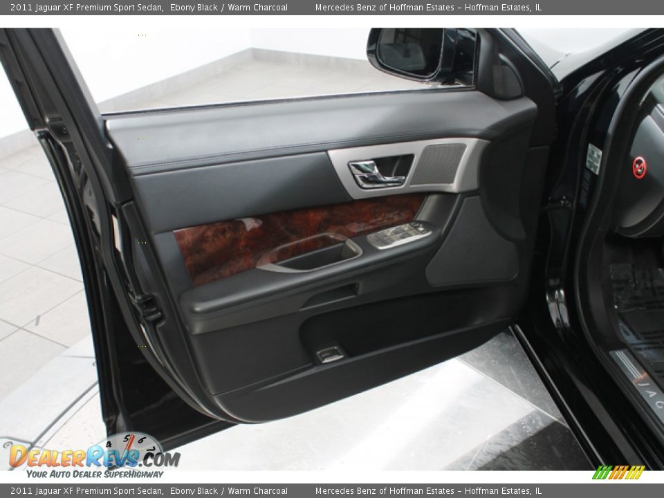 2011 Jaguar XF Premium Sport Sedan Ebony Black / Warm Charcoal Photo #16