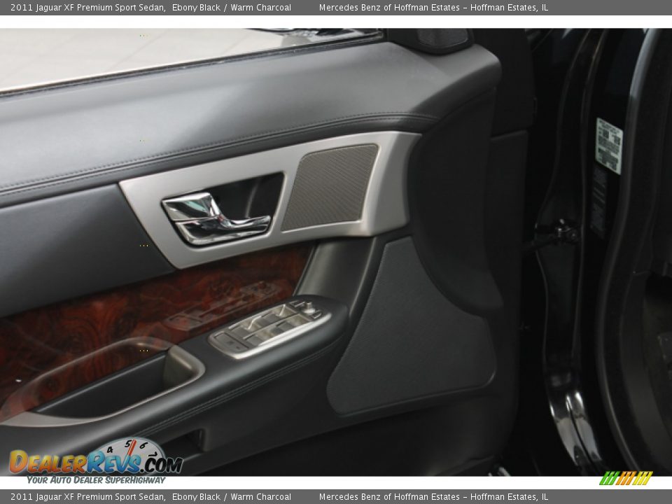 2011 Jaguar XF Premium Sport Sedan Ebony Black / Warm Charcoal Photo #17