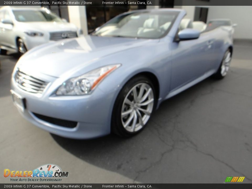 2009 Infiniti G 37 Convertible Pacific Sky Metallic / Stone Photo #1