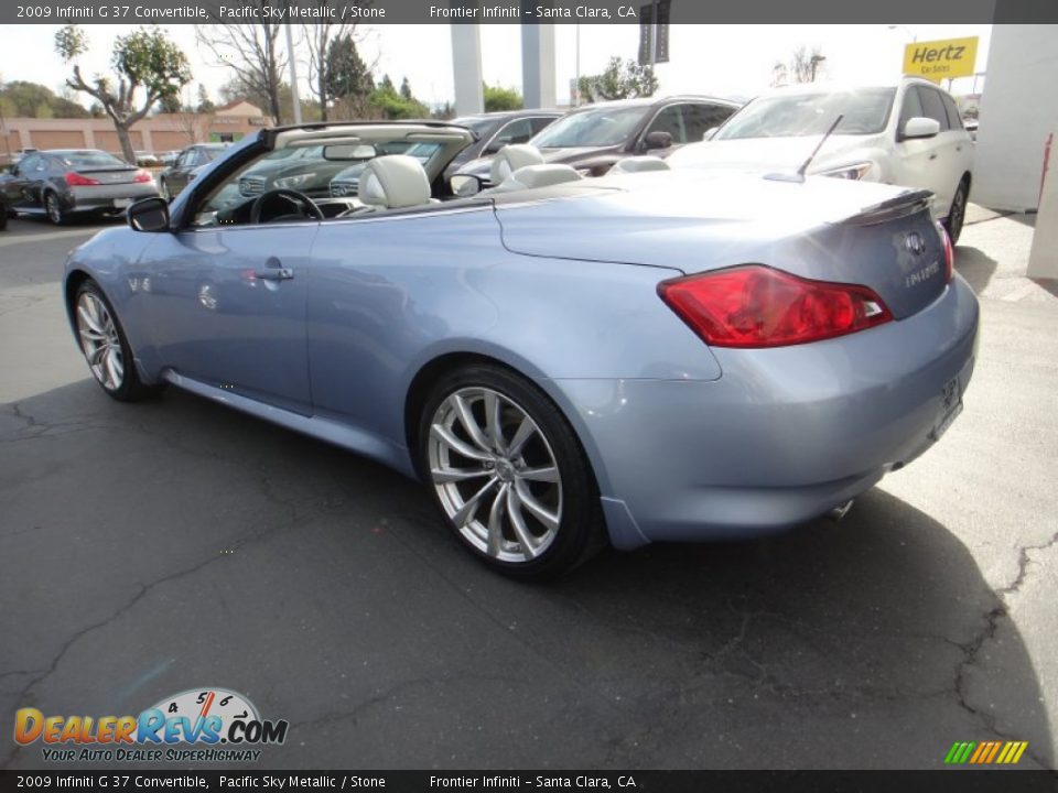 2009 Infiniti G 37 Convertible Pacific Sky Metallic / Stone Photo #3