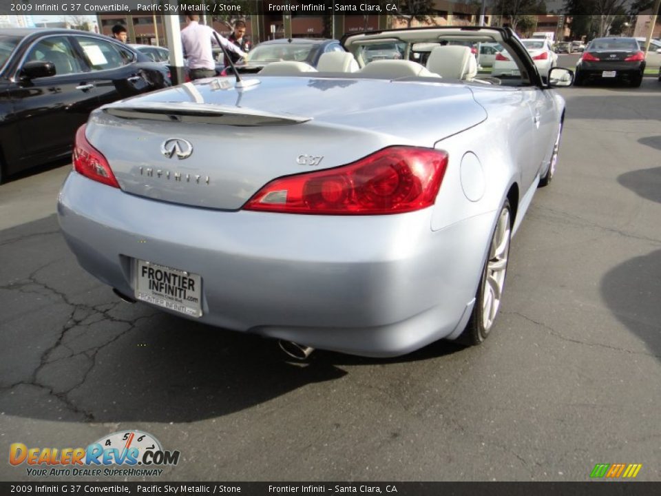 2009 Infiniti G 37 Convertible Pacific Sky Metallic / Stone Photo #4
