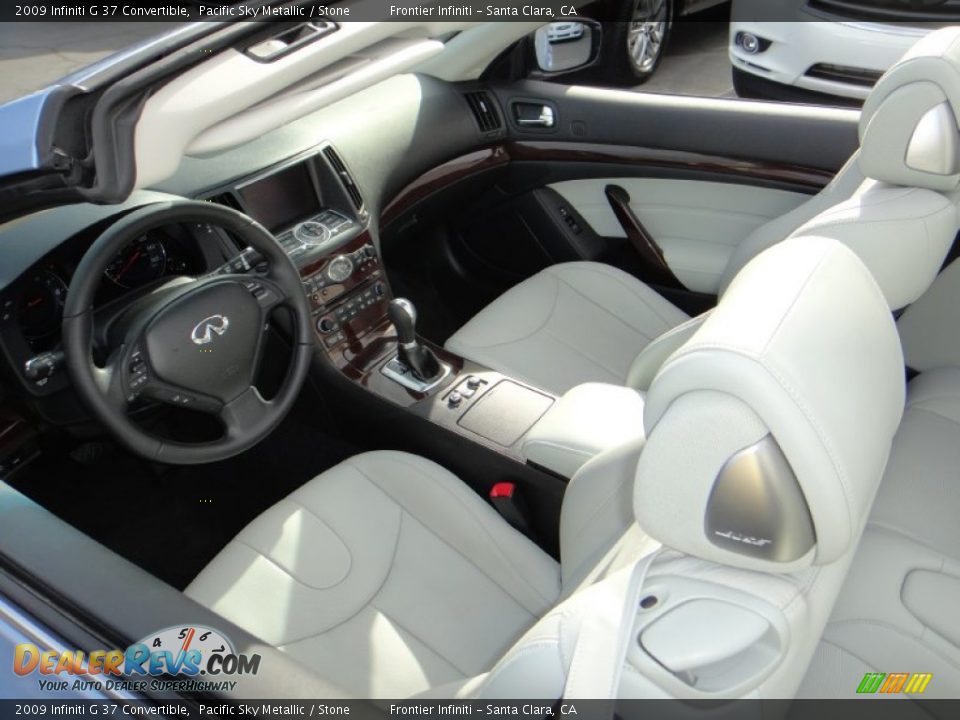 2009 Infiniti G 37 Convertible Pacific Sky Metallic / Stone Photo #6
