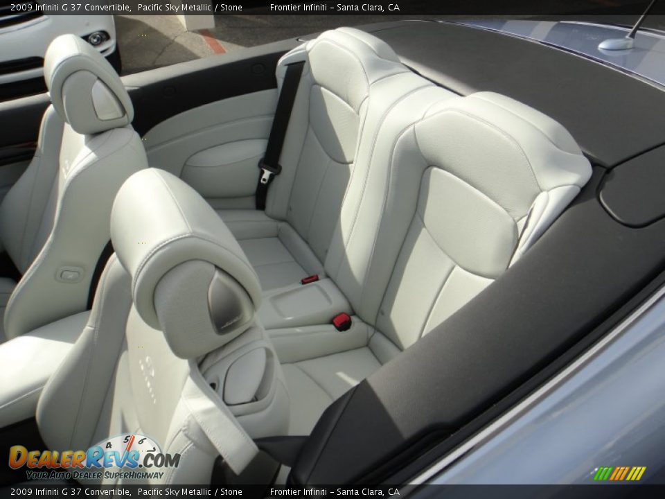 2009 Infiniti G 37 Convertible Pacific Sky Metallic / Stone Photo #7