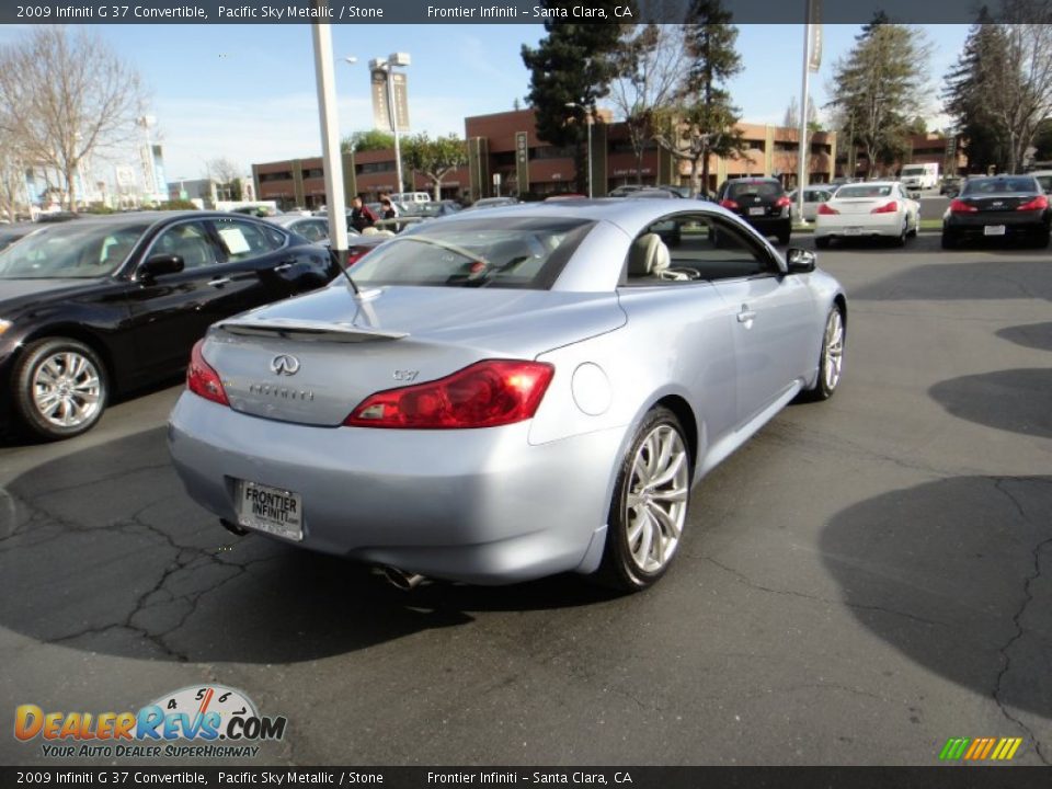 2009 Infiniti G 37 Convertible Pacific Sky Metallic / Stone Photo #11