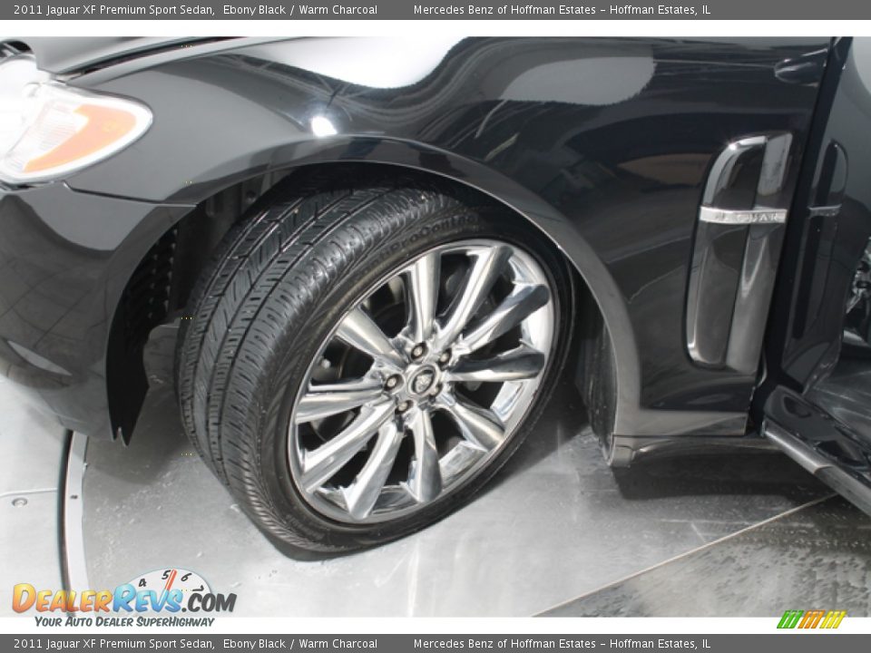 2011 Jaguar XF Premium Sport Sedan Ebony Black / Warm Charcoal Photo #28