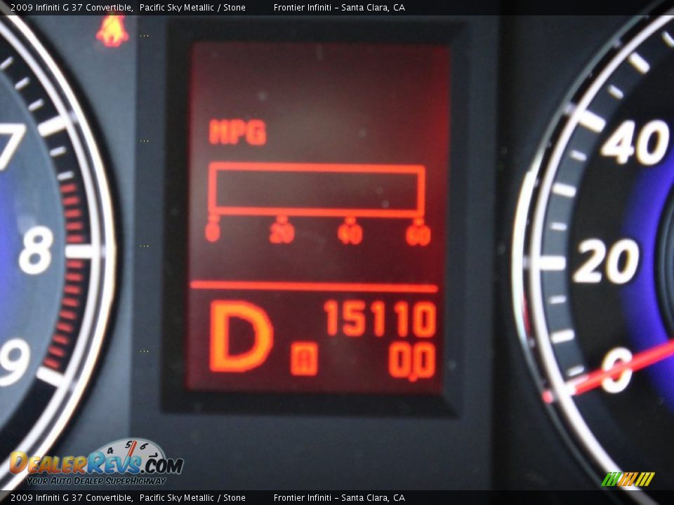 2009 Infiniti G 37 Convertible Pacific Sky Metallic / Stone Photo #13