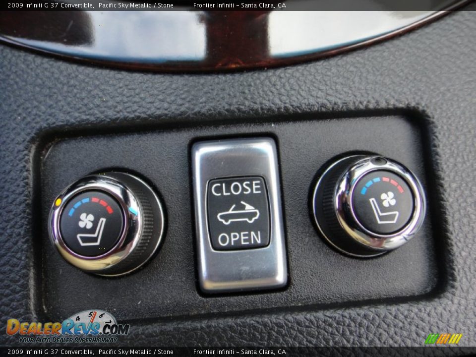2009 Infiniti G 37 Convertible Pacific Sky Metallic / Stone Photo #15