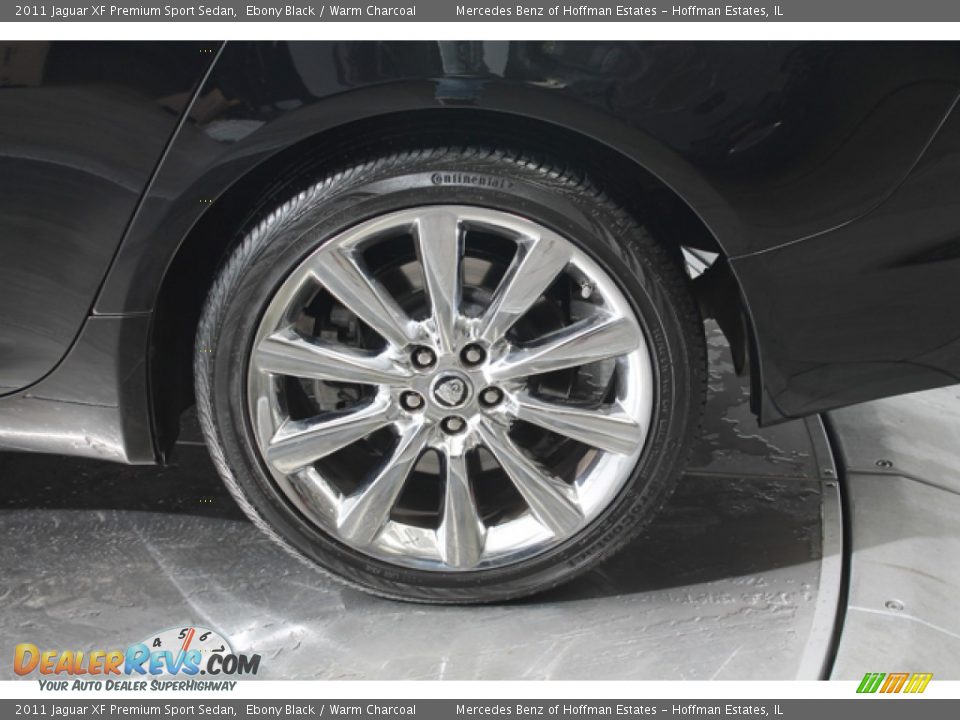 2011 Jaguar XF Premium Sport Sedan Ebony Black / Warm Charcoal Photo #30