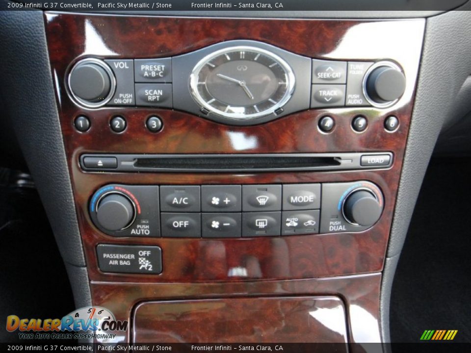 2009 Infiniti G 37 Convertible Pacific Sky Metallic / Stone Photo #17