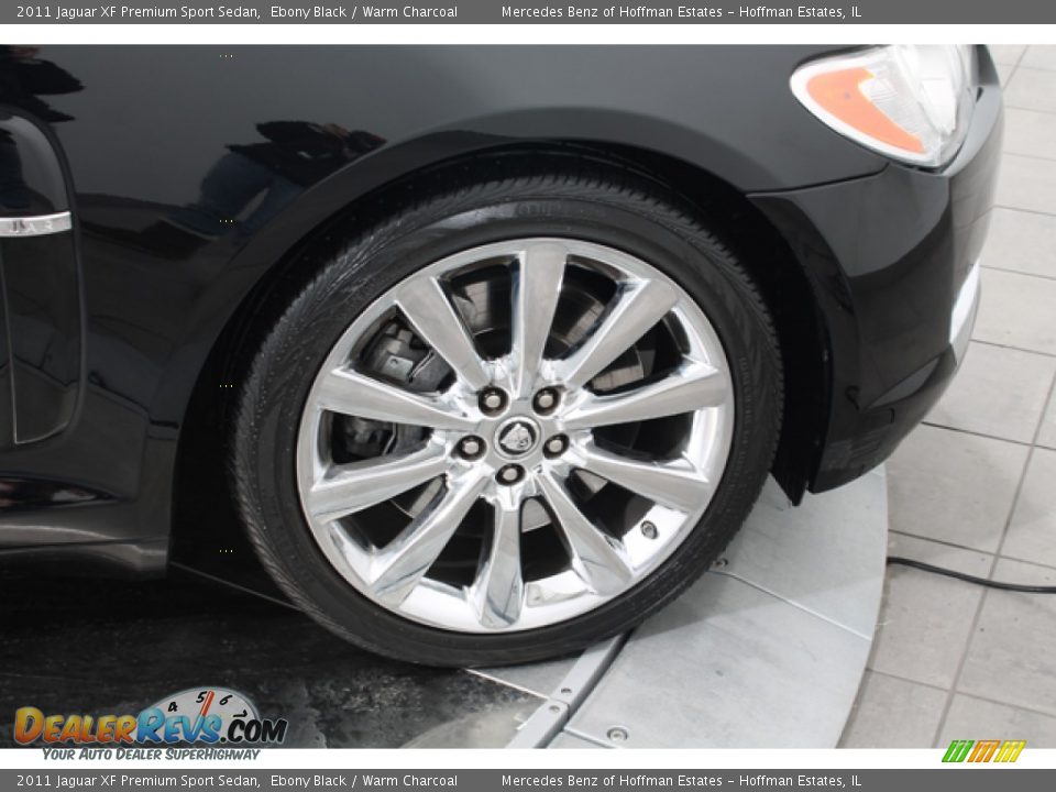 2011 Jaguar XF Premium Sport Sedan Ebony Black / Warm Charcoal Photo #31