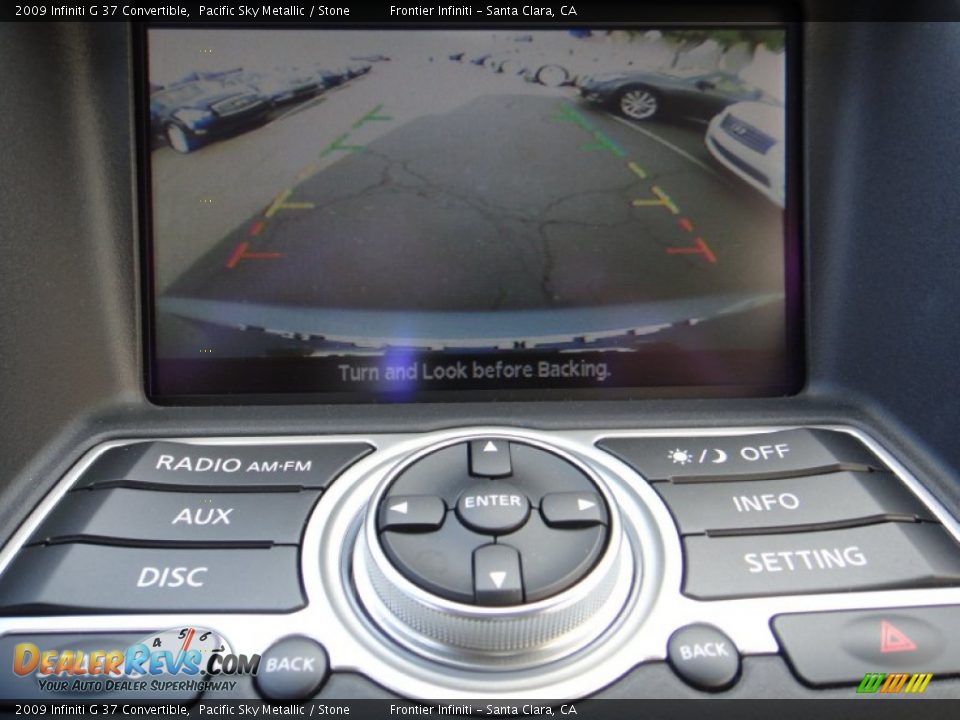 2009 Infiniti G 37 Convertible Pacific Sky Metallic / Stone Photo #18