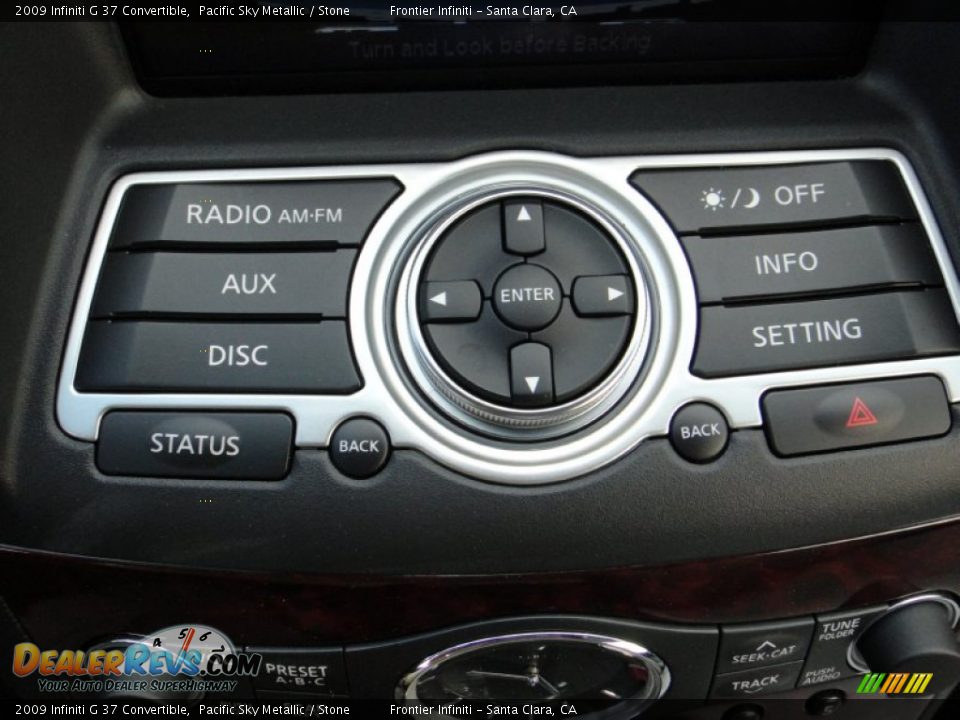 2009 Infiniti G 37 Convertible Pacific Sky Metallic / Stone Photo #19