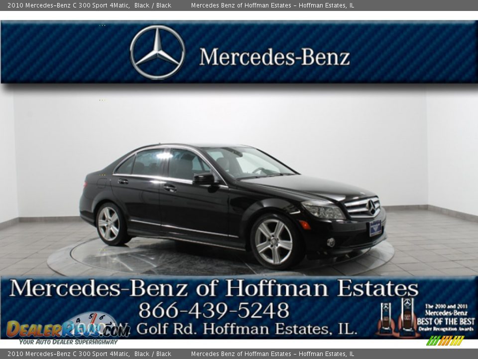 2010 Mercedes-Benz C 300 Sport 4Matic Black / Black Photo #1