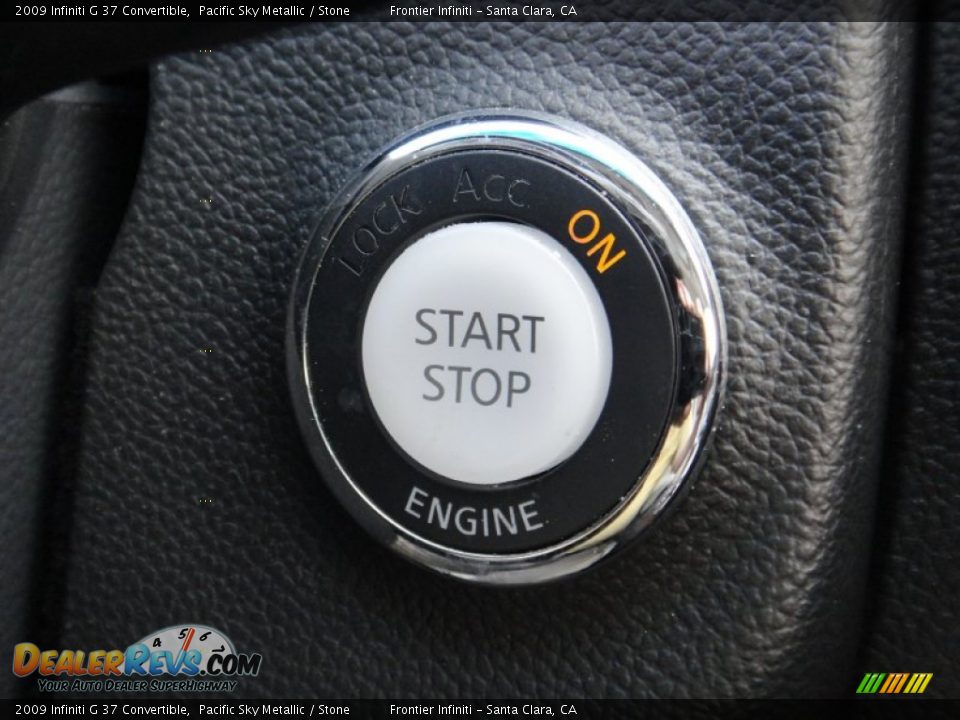 2009 Infiniti G 37 Convertible Pacific Sky Metallic / Stone Photo #22