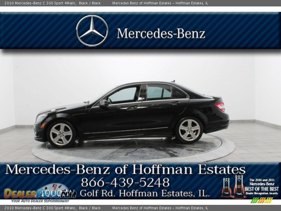 2010 Mercedes-Benz C 300 Sport 4Matic Black / Black Photo #2