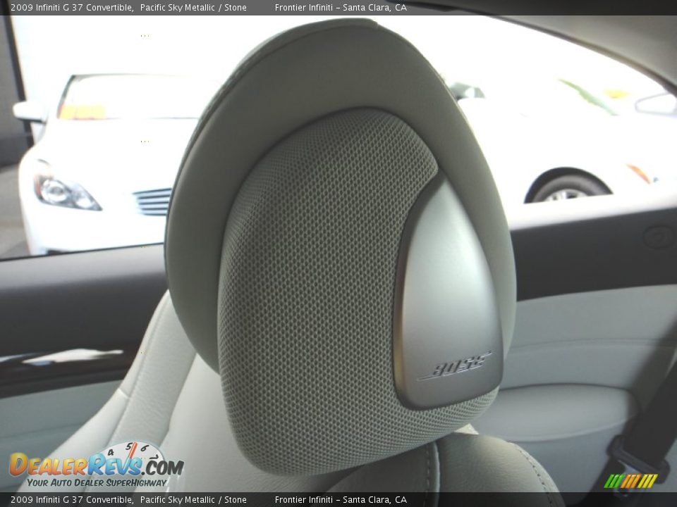 2009 Infiniti G 37 Convertible Pacific Sky Metallic / Stone Photo #24