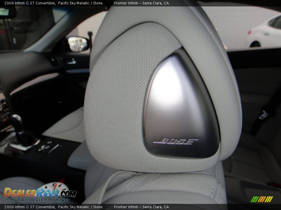 2009 Infiniti G 37 Convertible Pacific Sky Metallic / Stone Photo #25