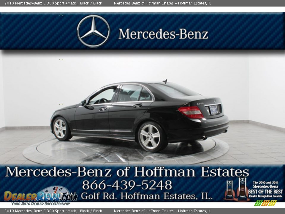 2010 Mercedes-Benz C 300 Sport 4Matic Black / Black Photo #5