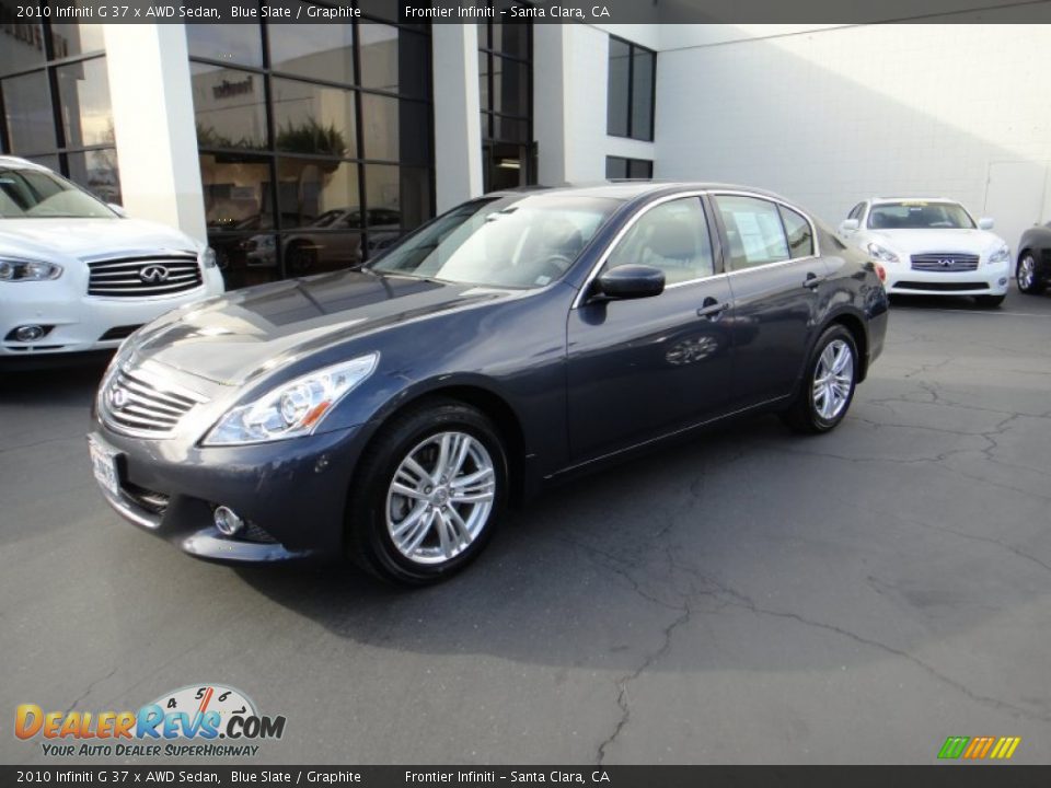 2010 Infiniti G 37 x AWD Sedan Blue Slate / Graphite Photo #1