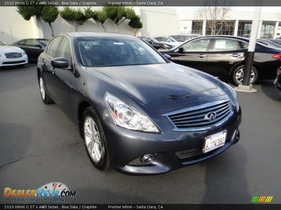 2010 Infiniti G 37 x AWD Sedan Blue Slate / Graphite Photo #3