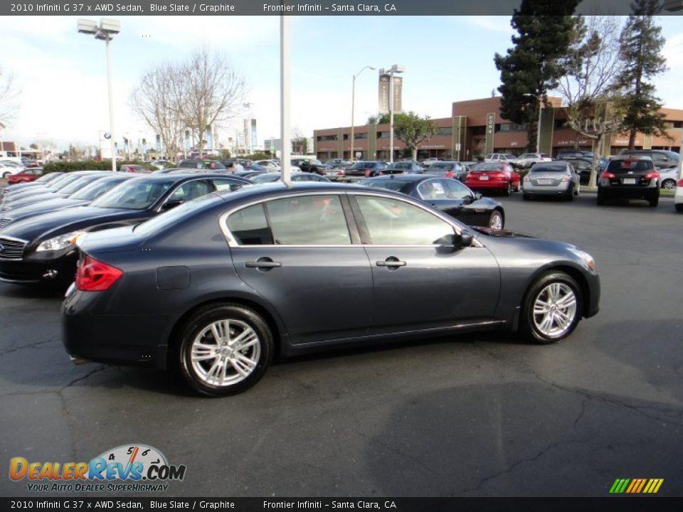 2010 Infiniti G 37 x AWD Sedan Blue Slate / Graphite Photo #4