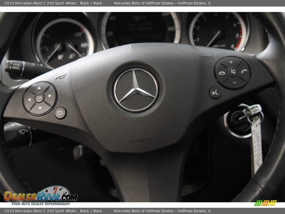 2010 Mercedes-Benz C 300 Sport 4Matic Black / Black Photo #8