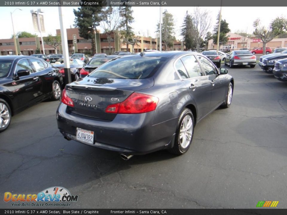 2010 Infiniti G 37 x AWD Sedan Blue Slate / Graphite Photo #6