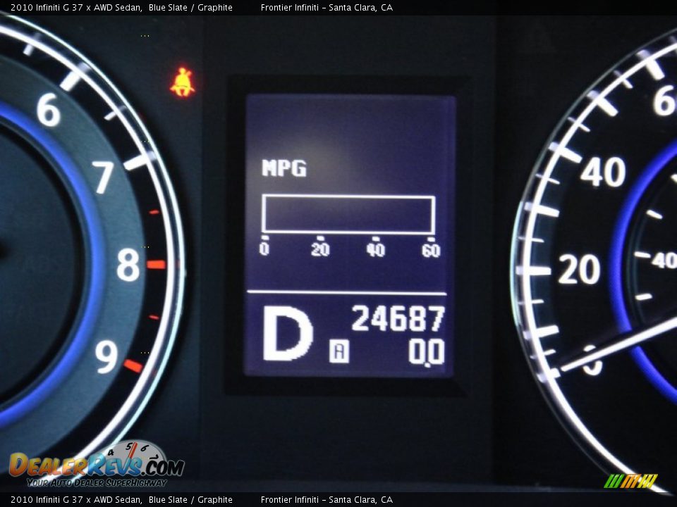 2010 Infiniti G 37 x AWD Sedan Blue Slate / Graphite Photo #9