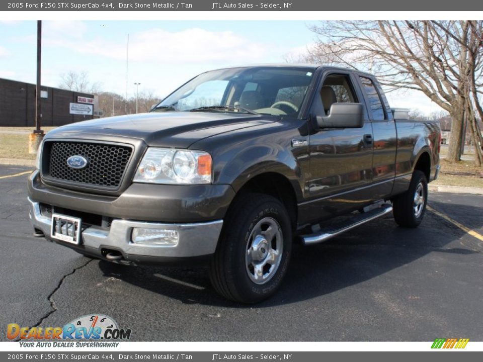 2005 Ford F150 STX SuperCab 4x4 Dark Stone Metallic / Tan Photo #1