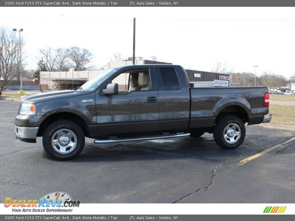 2005 Ford F150 STX SuperCab 4x4 Dark Stone Metallic / Tan Photo #3