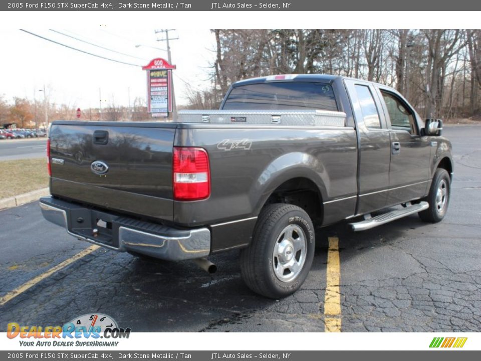 2005 Ford F150 STX SuperCab 4x4 Dark Stone Metallic / Tan Photo #6