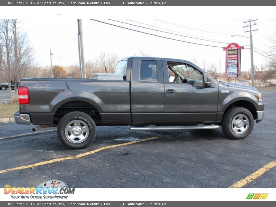 2005 Ford F150 STX SuperCab 4x4 Dark Stone Metallic / Tan Photo #7