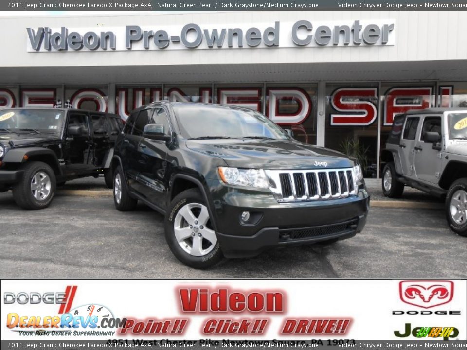 2011 Jeep Grand Cherokee Laredo X Package 4x4 Natural Green Pearl / Dark Graystone/Medium Graystone Photo #1