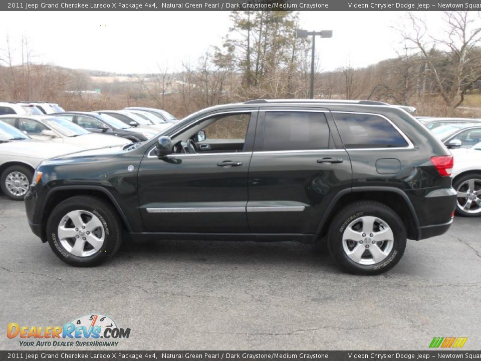 Natural Green Pearl 2011 Jeep Grand Cherokee Laredo X Package 4x4 Photo #4