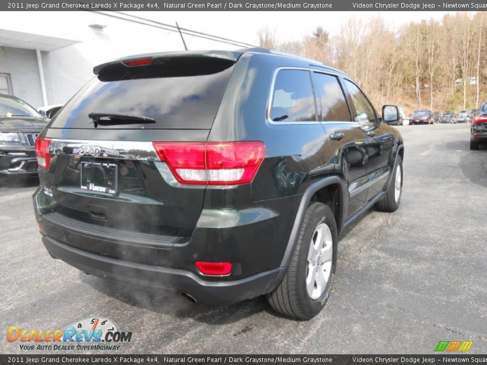 2011 Jeep Grand Cherokee Laredo X Package 4x4 Natural Green Pearl / Dark Graystone/Medium Graystone Photo #7