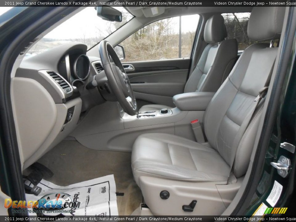 2011 Jeep Grand Cherokee Laredo X Package 4x4 Natural Green Pearl / Dark Graystone/Medium Graystone Photo #10