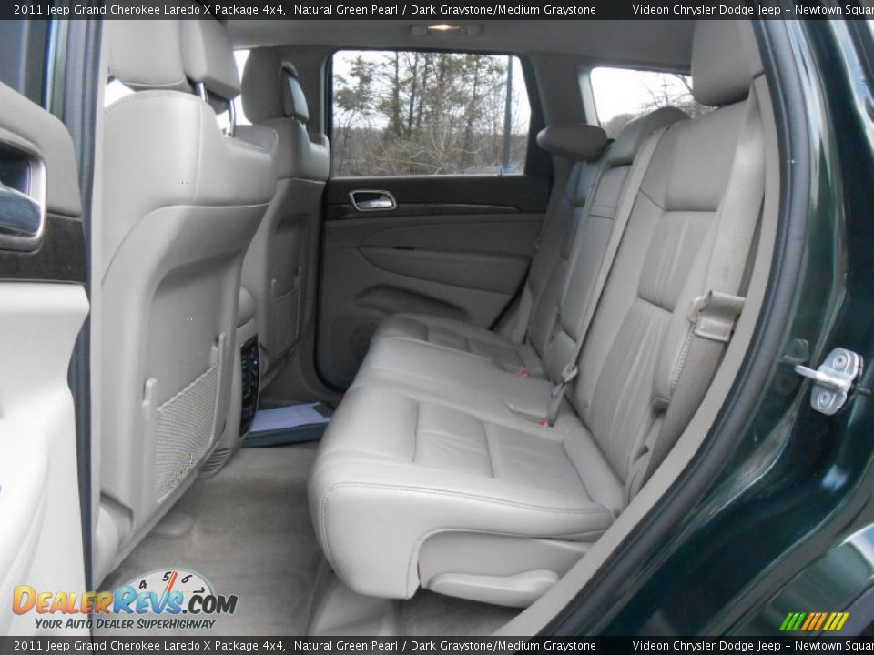 Rear Seat of 2011 Jeep Grand Cherokee Laredo X Package 4x4 Photo #18