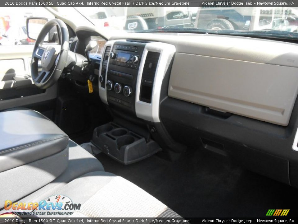 2010 Dodge Ram 1500 SLT Quad Cab 4x4 Inferno Red Crystal Pearl / Dark Slate/Medium Graystone Photo #12