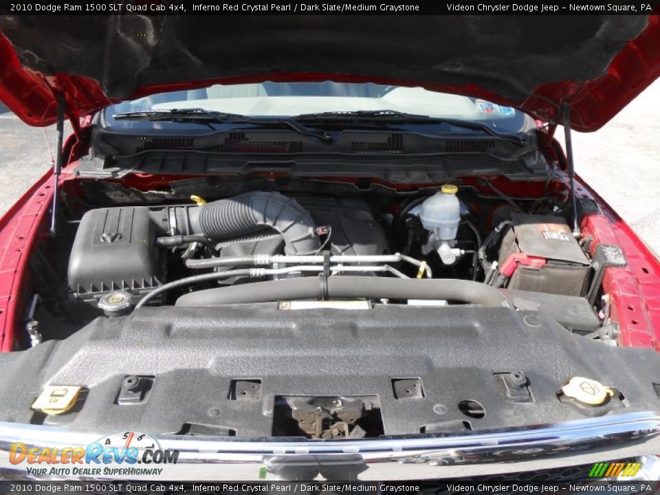 2010 Dodge Ram 1500 SLT Quad Cab 4x4 Inferno Red Crystal Pearl / Dark Slate/Medium Graystone Photo #20