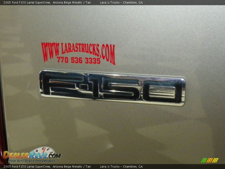 2005 Ford F150 Lariat SuperCrew Arizona Beige Metallic / Tan Photo #7