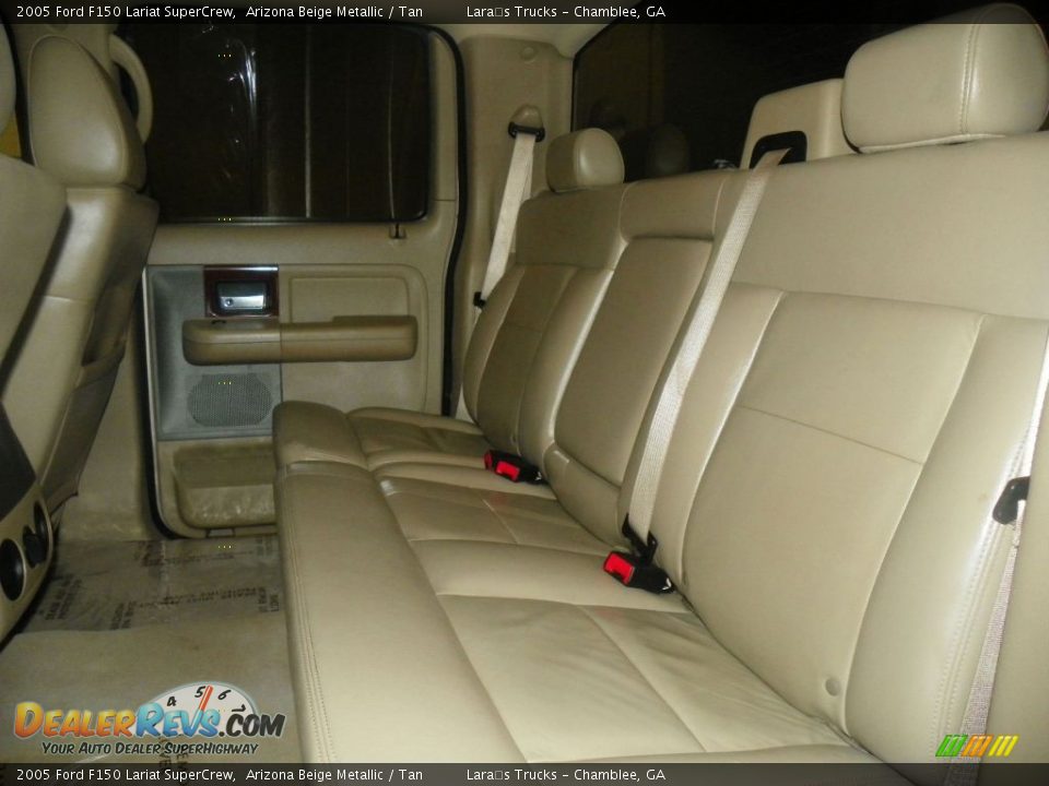 2005 Ford F150 Lariat SuperCrew Arizona Beige Metallic / Tan Photo #10