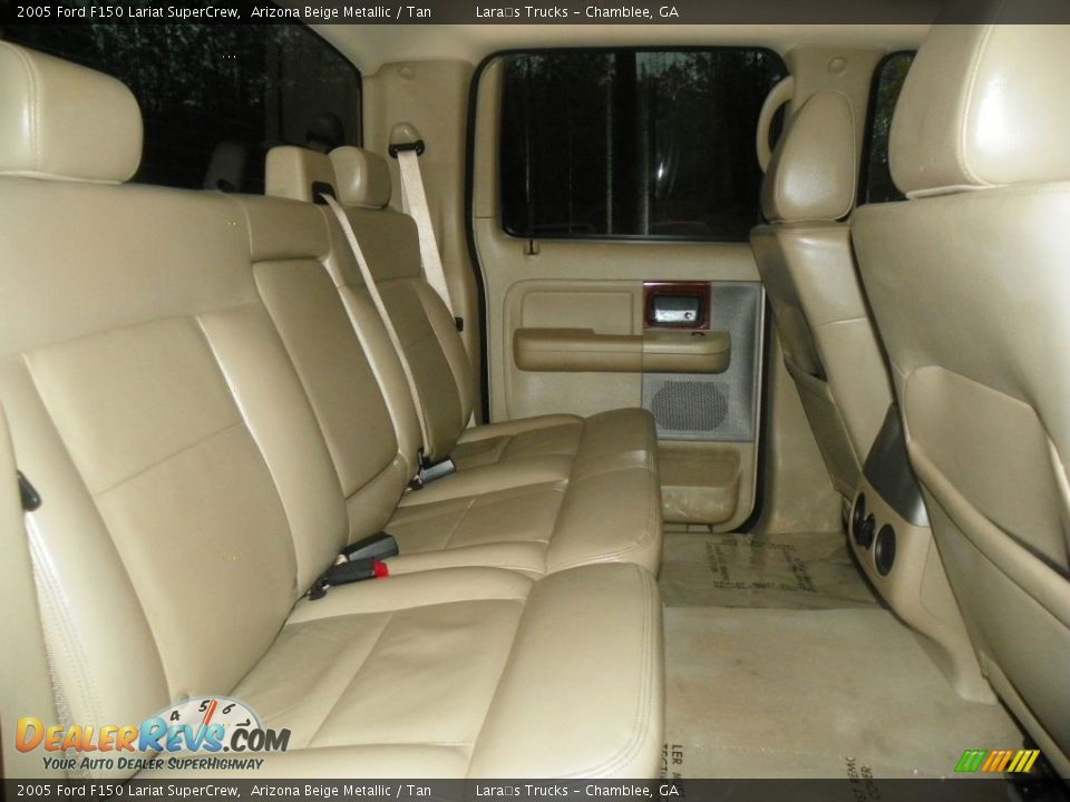 2005 Ford F150 Lariat SuperCrew Arizona Beige Metallic / Tan Photo #11