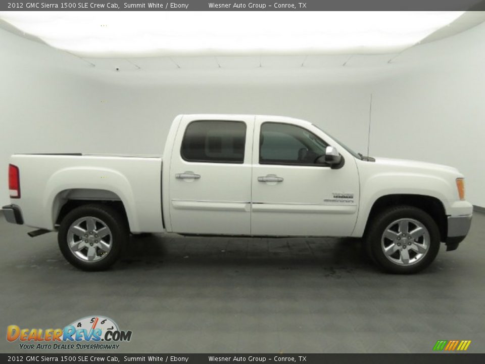 2012 GMC Sierra 1500 SLE Crew Cab Summit White / Ebony Photo #4