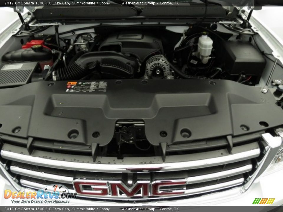2012 GMC Sierra 1500 SLE Crew Cab Summit White / Ebony Photo #9