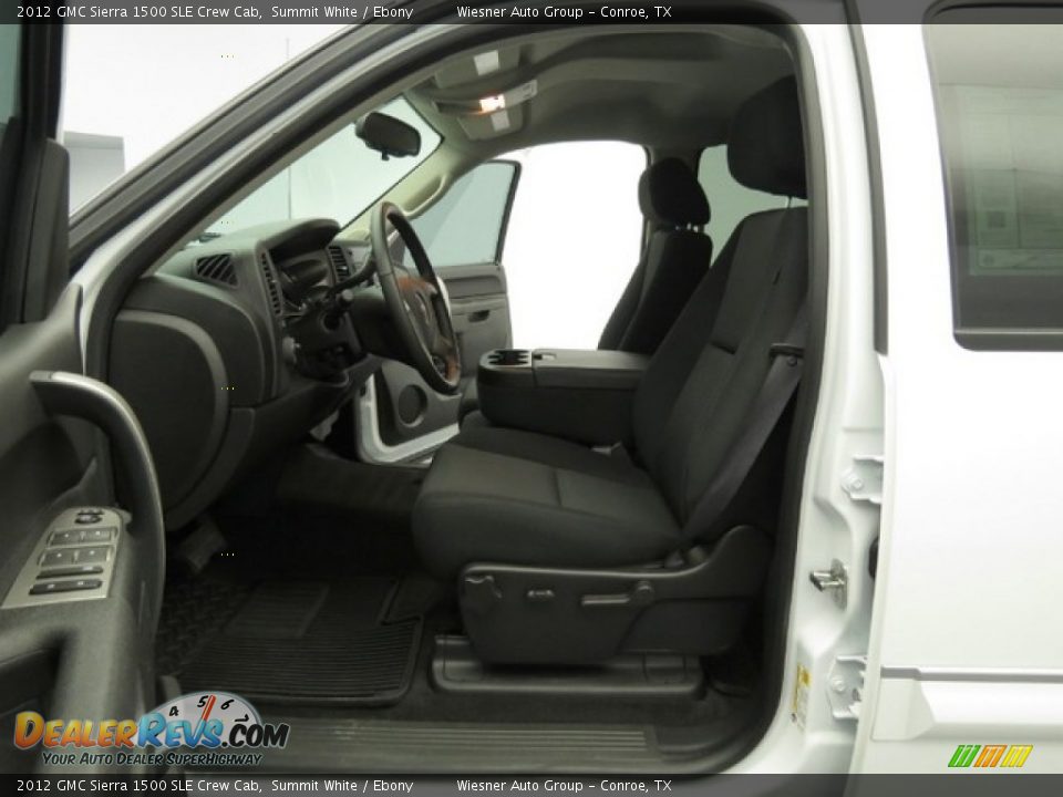 2012 GMC Sierra 1500 SLE Crew Cab Summit White / Ebony Photo #11